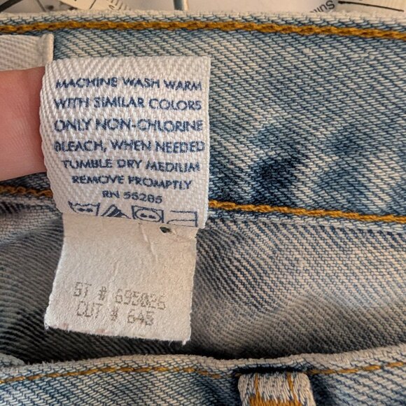 Express Bleus Vintage Abstract Tie Dye Bootcut Jeans Size 3/4 100% Cotton - Picture 10 of 10